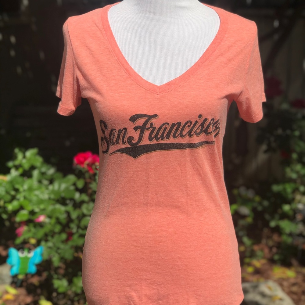 San Francisco Giants Slub Knit V-Neck Tee